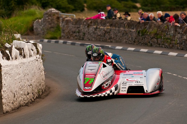 Isle of Man TT stars Tim Reeves and Dan Sayle in action at the 2012 Southern 100